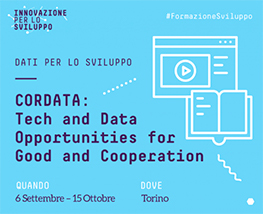 Una nuova iniziativa nell’ambito Data4Good e CivicTech: al Via CorDATA
